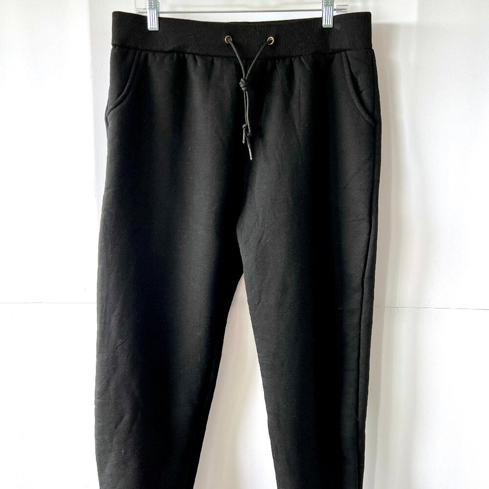 Sherpa Lined Black Joggers Sweatpants for Women, Size XL, Like New!